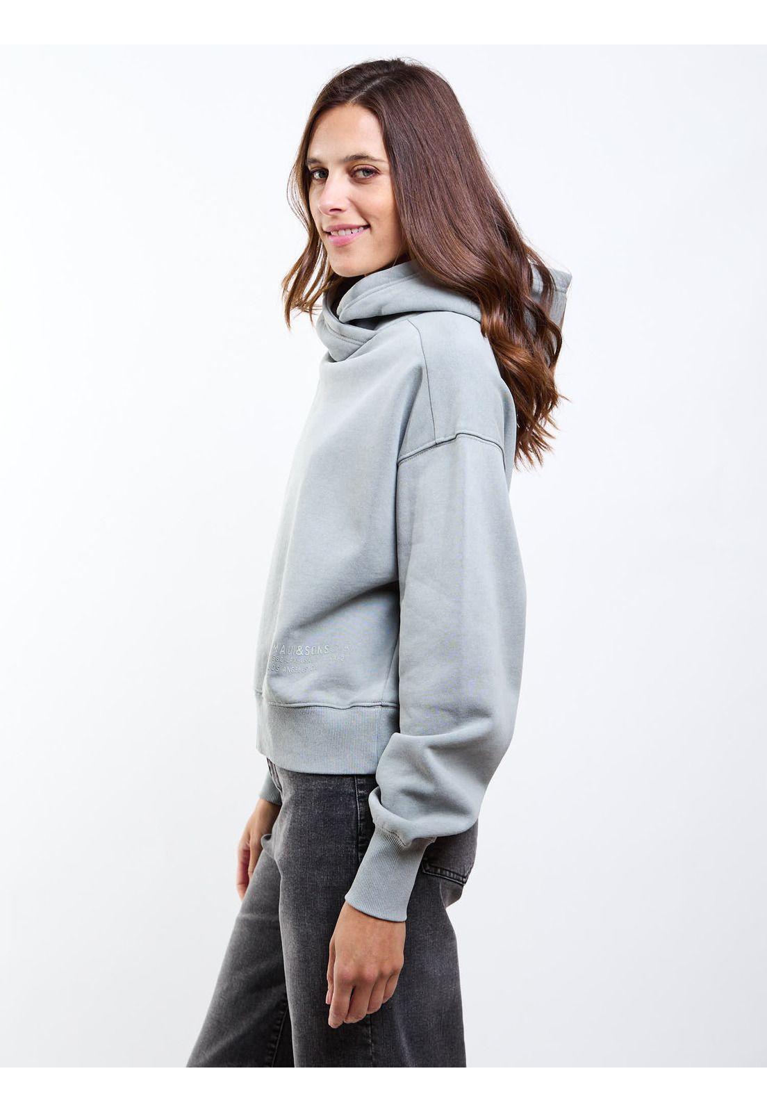 Poleron Canguro Sri Lanka Verde Mujer Maui And Sons-2