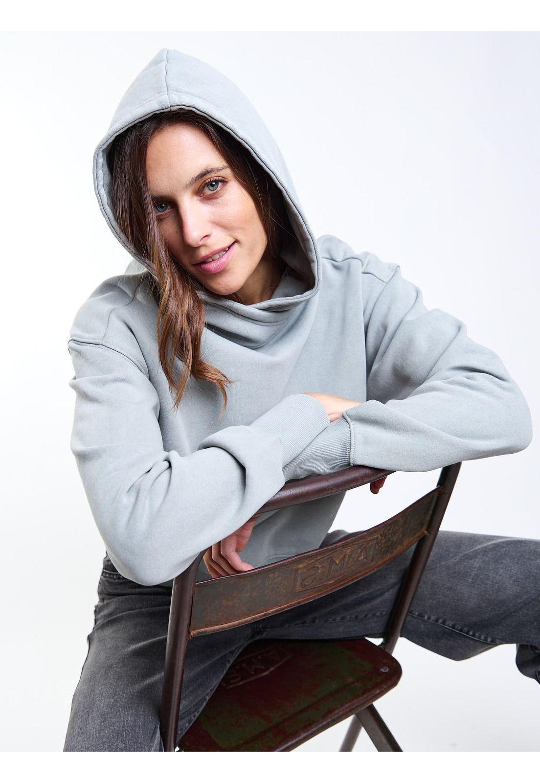 Poleron Canguro Sri Lanka Verde Mujer Maui And Sons-6