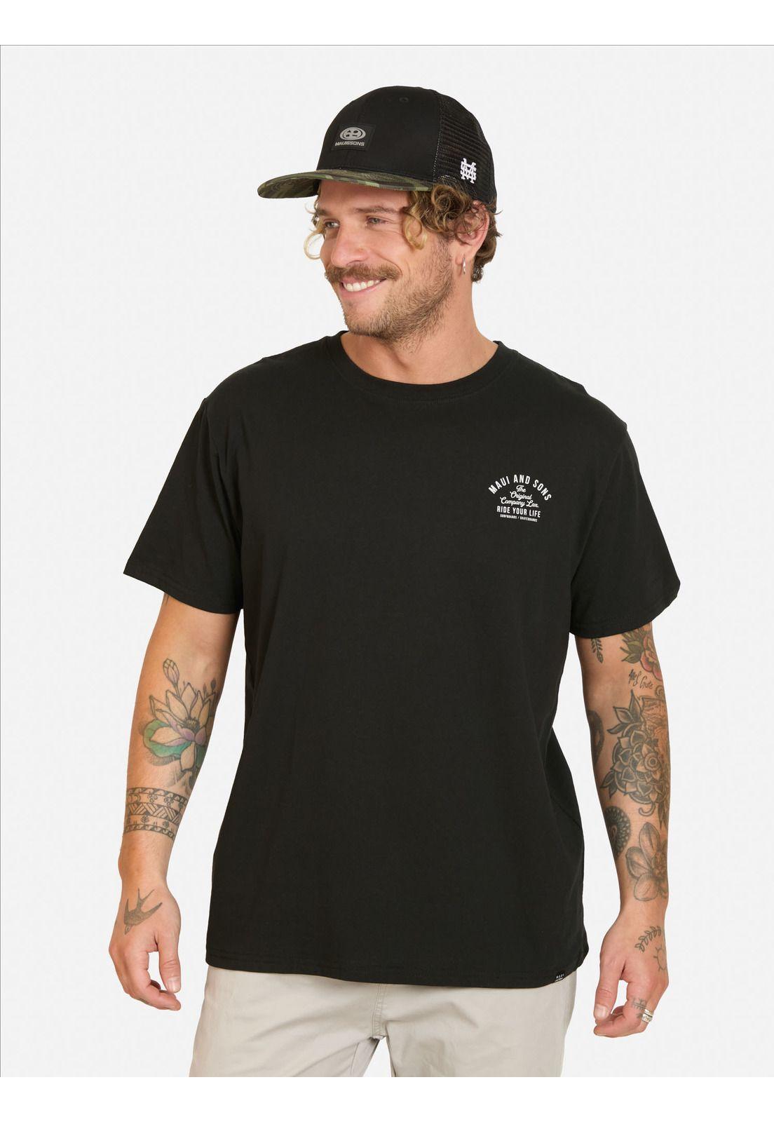 Pack Polera Jockey Tropika Negro Hombre Maui And Sons-0