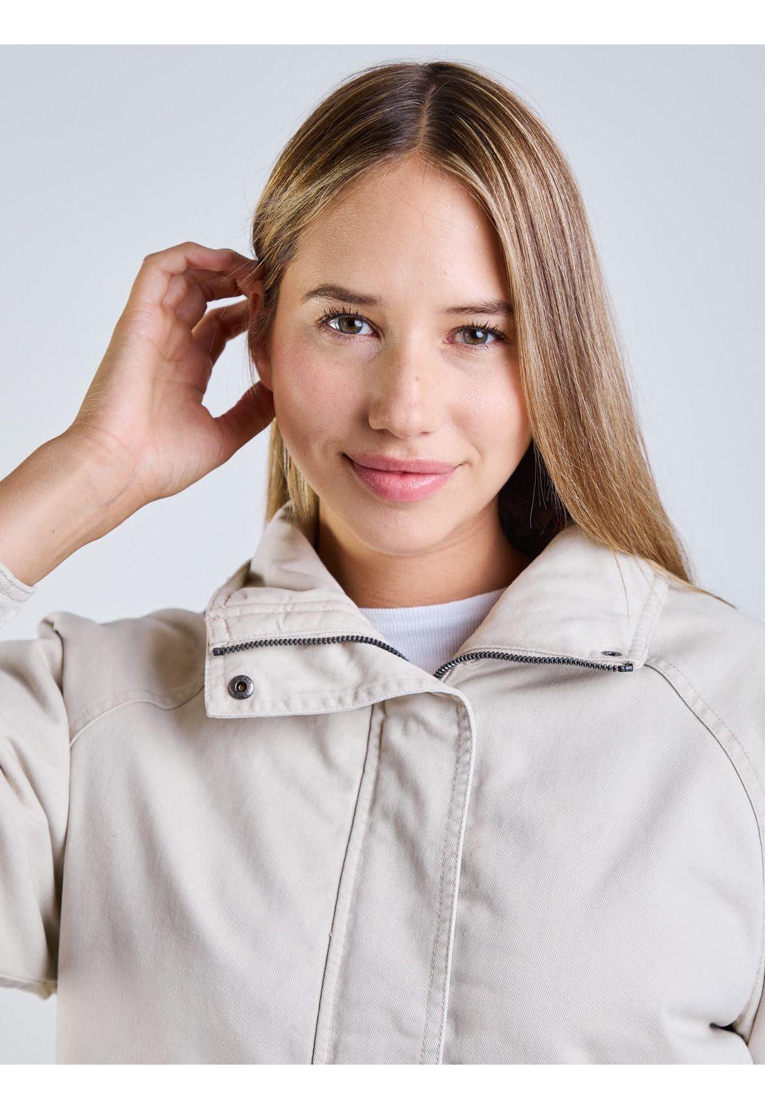 Chaqueta Poppa Beige Mujer Maui And Sons-3