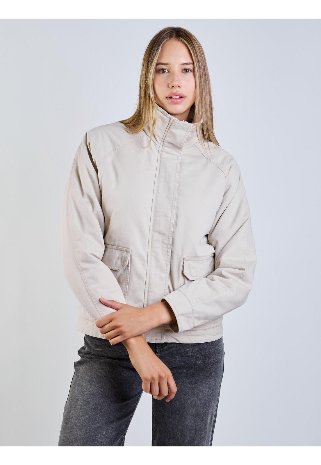 Chaqueta Poppa Beige Mujer Maui And Sons-5