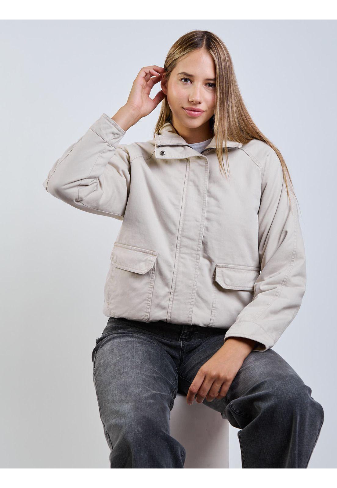 Chaqueta Poppa Beige Mujer Maui And Sons-6