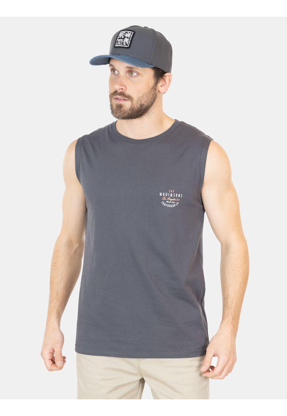 Polera UVP EcoSurf Gris Hombre Maui And Sons-0