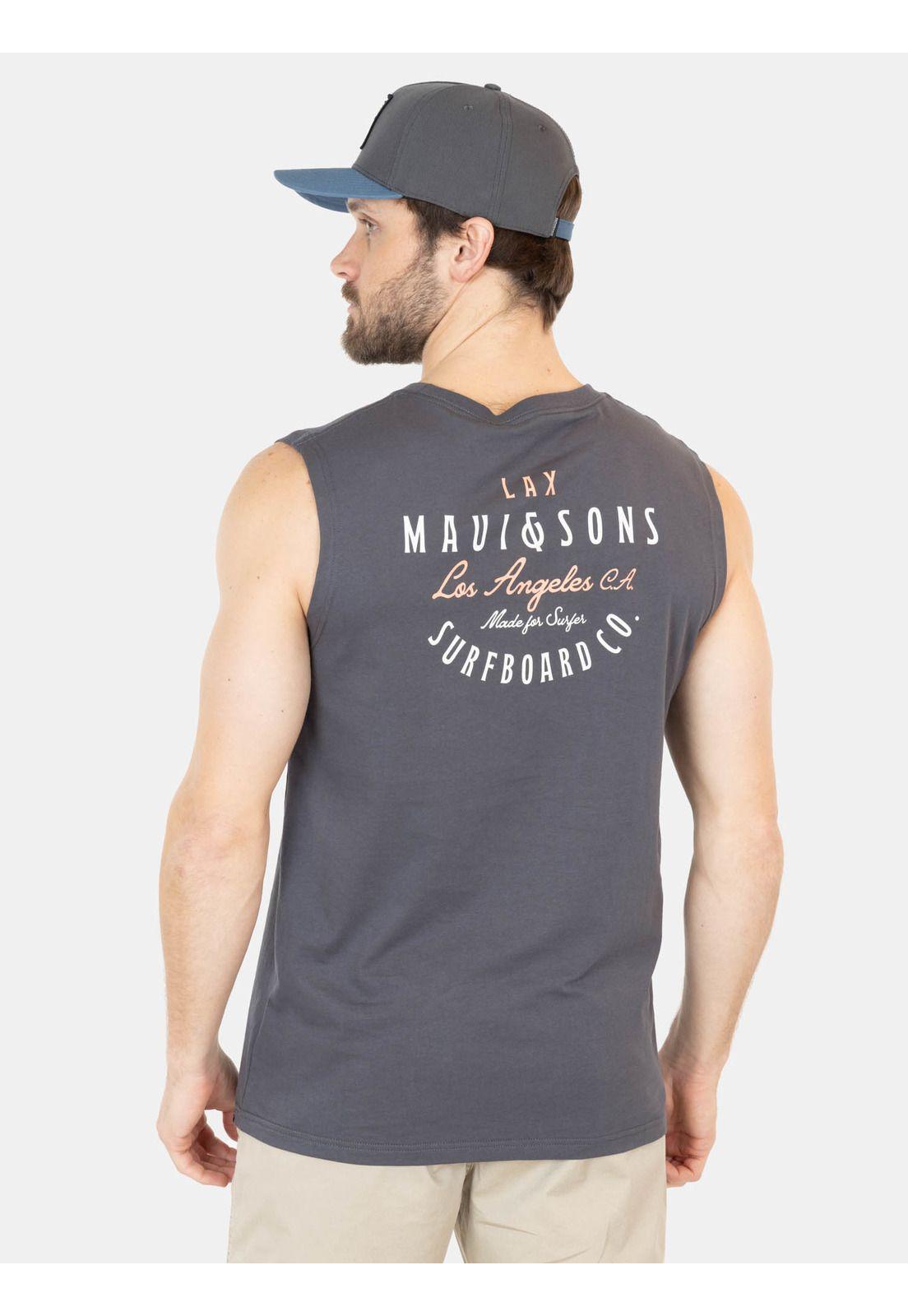Polera UVP EcoSurf Gris Hombre Maui And Sons-1