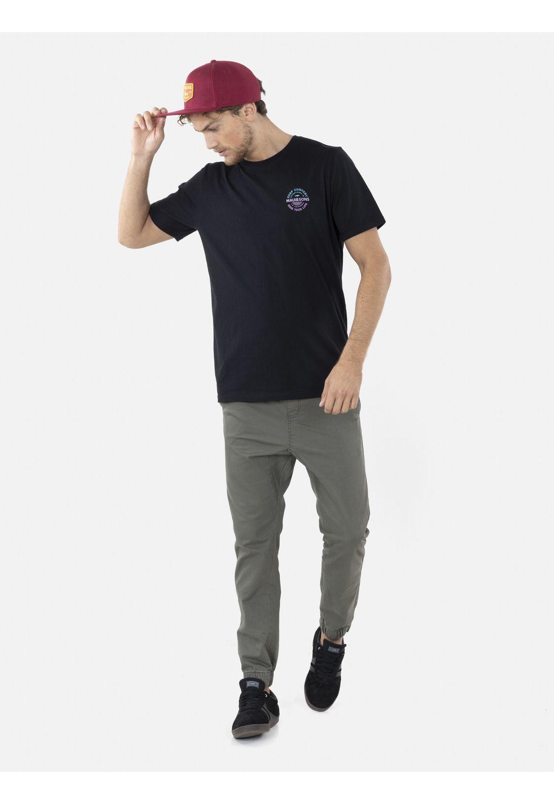 Polera L.A. CALIFORNIA Hombre Negro Maui and Sons-3
