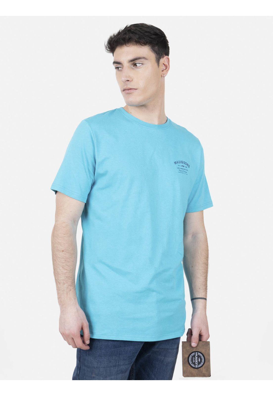 Pack Polera Billetera 5AV1556 Hombre Celeste Maui and Sons-1