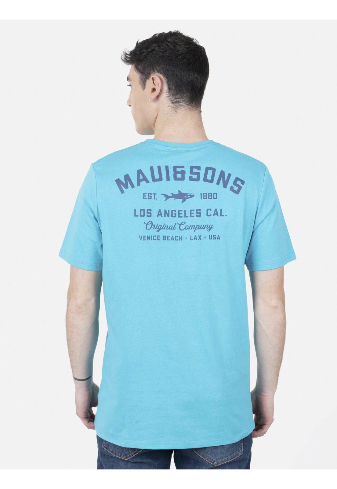 Pack Polera Billetera 5AV1556 Hombre Celeste Maui and Sons-3