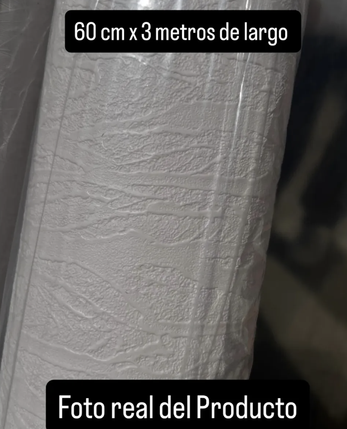 Papel Adhesivo Efecto Piedra Fonoabsorbente 3d Texturizado-1
