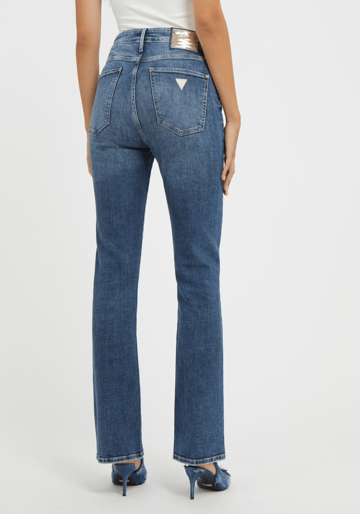 Jeans Guess Mujer Sexy Kick Flare Celeste-2