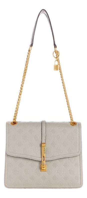 Cartera Guess Mujer James Logo Convrtbl Xbody Flap Blanco-0