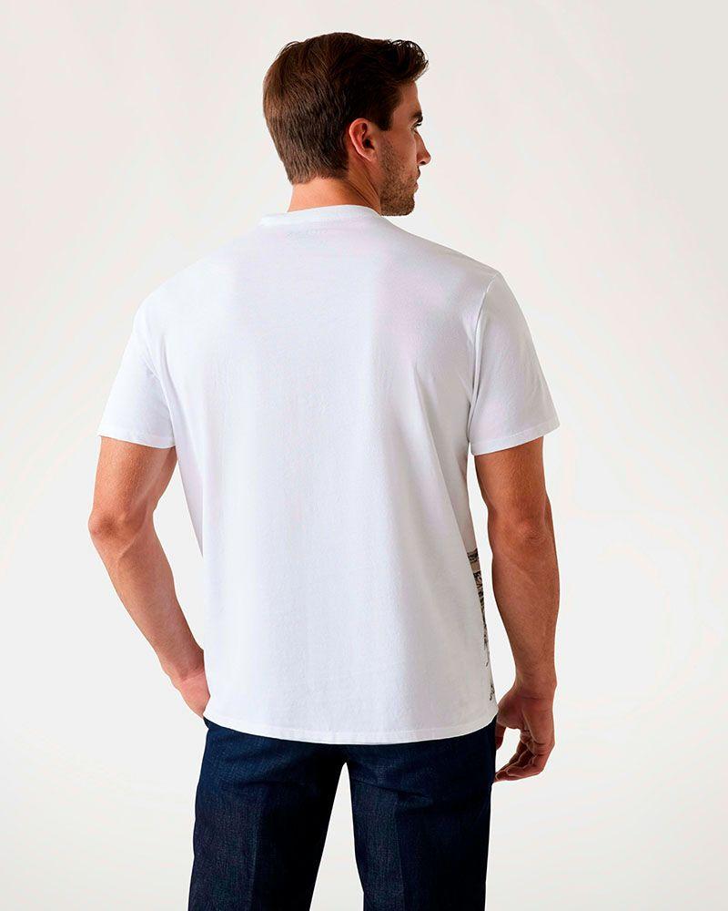 Polera Guess Hombre Ss Bsc Urban Palm Tree Tee Blanco-1