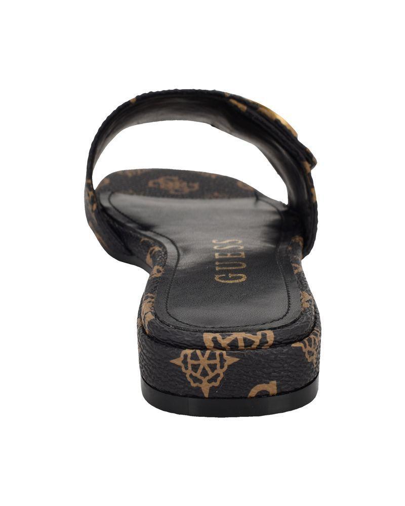 Sandalias Guess Mujer Footwear Gwtoco Café.-6