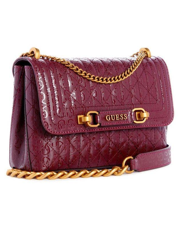 Cartera Guess Mujer Aveta Convertible Crossbdy Flp Rojo-1