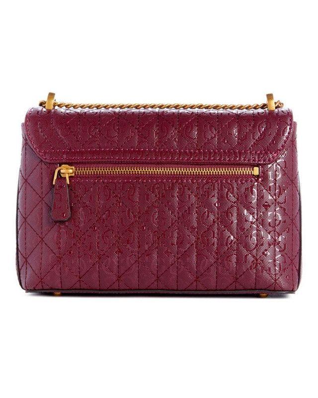Cartera Guess Mujer Aveta Convertible Crossbdy Flp Rojo-2