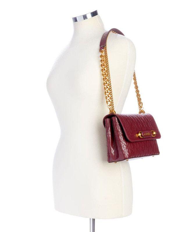 Cartera Guess Mujer Aveta Convertible Crossbdy Flp Rojo-4