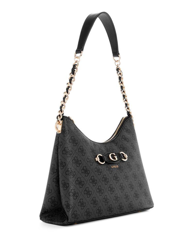 Cartera Izzy Top Zip Shoulder Bag Gris Oscuro-1