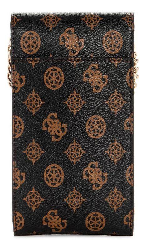 Mini Cartera Guess Mujer Noelle Flap Chit Chat Café-2