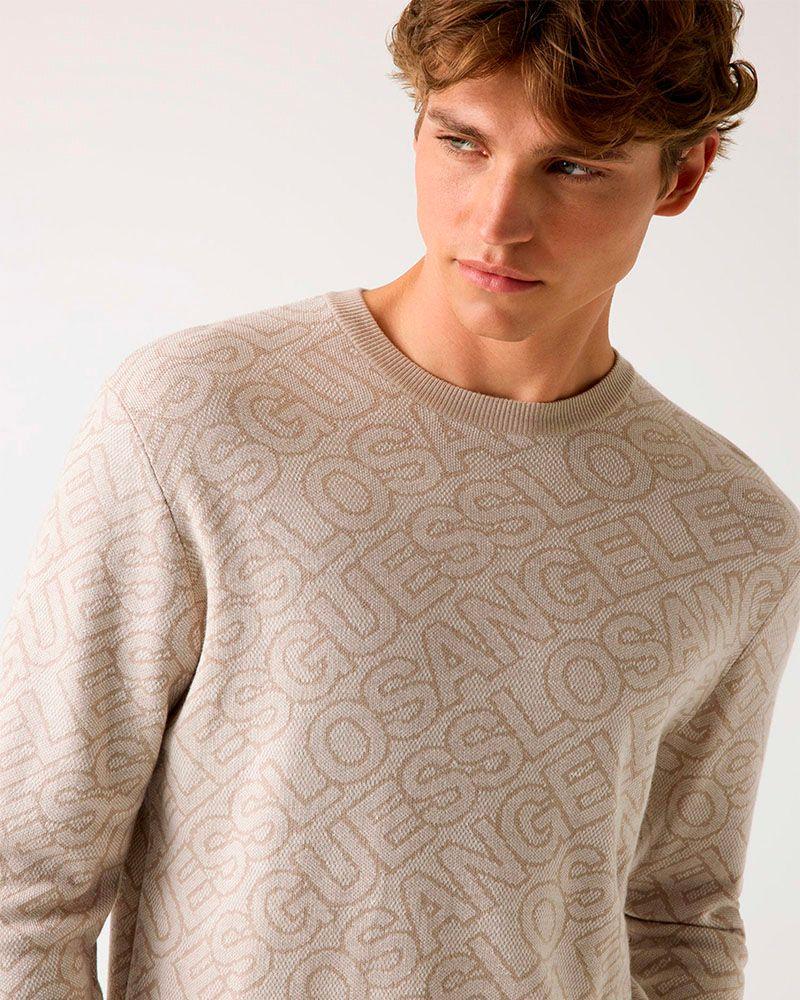 Sweater Jarrod Cn Ao Jacquard Blanco-2