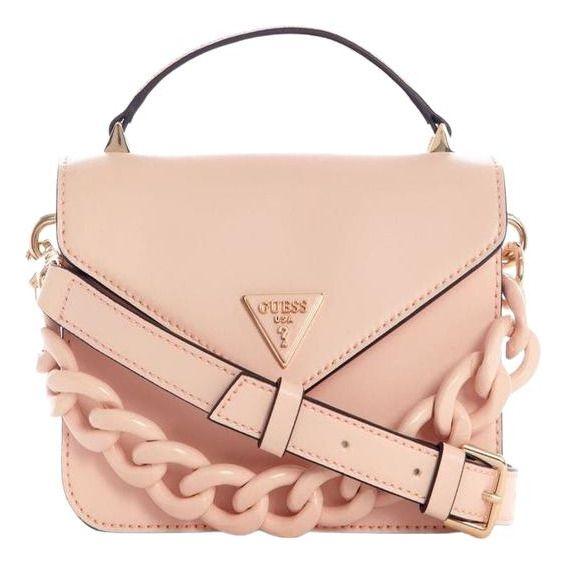Mini Cartera Guess Mujer Corina Mini Top Handle Flap Rosado-0