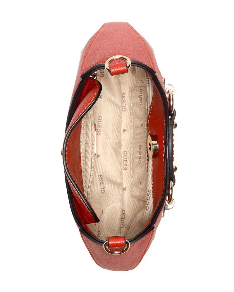 Cartera Mimina Mini Hobo Crossbody Naranja-3