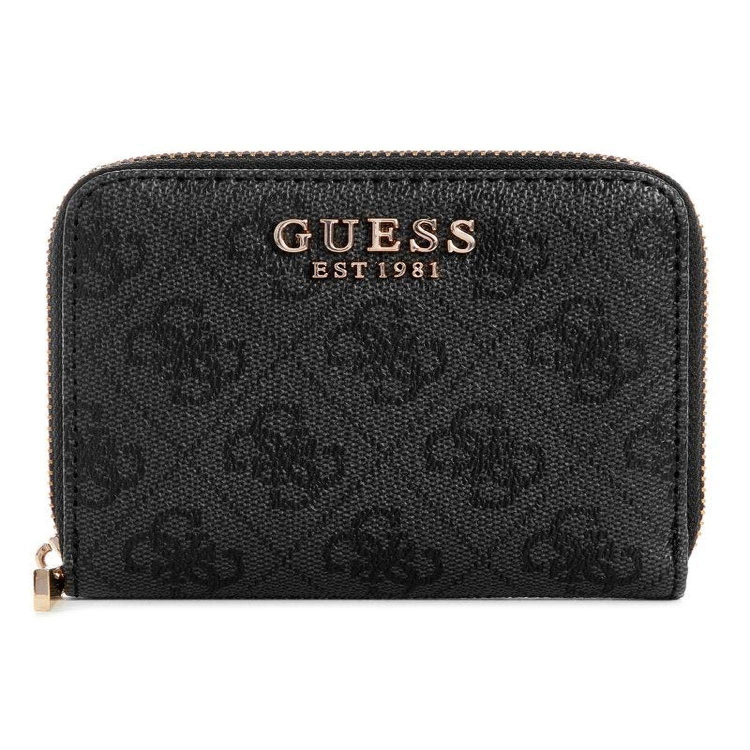 Billetera Guess Mujer Laurel Slg Small Zip Around Gris-0
