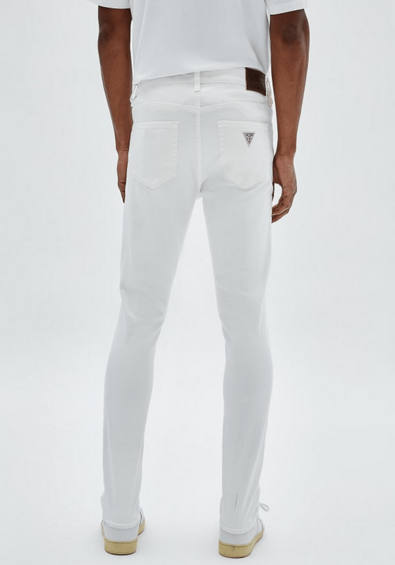 Jeans Guess Hombre Go Ecru Wash Skinny Pant Blanco-2