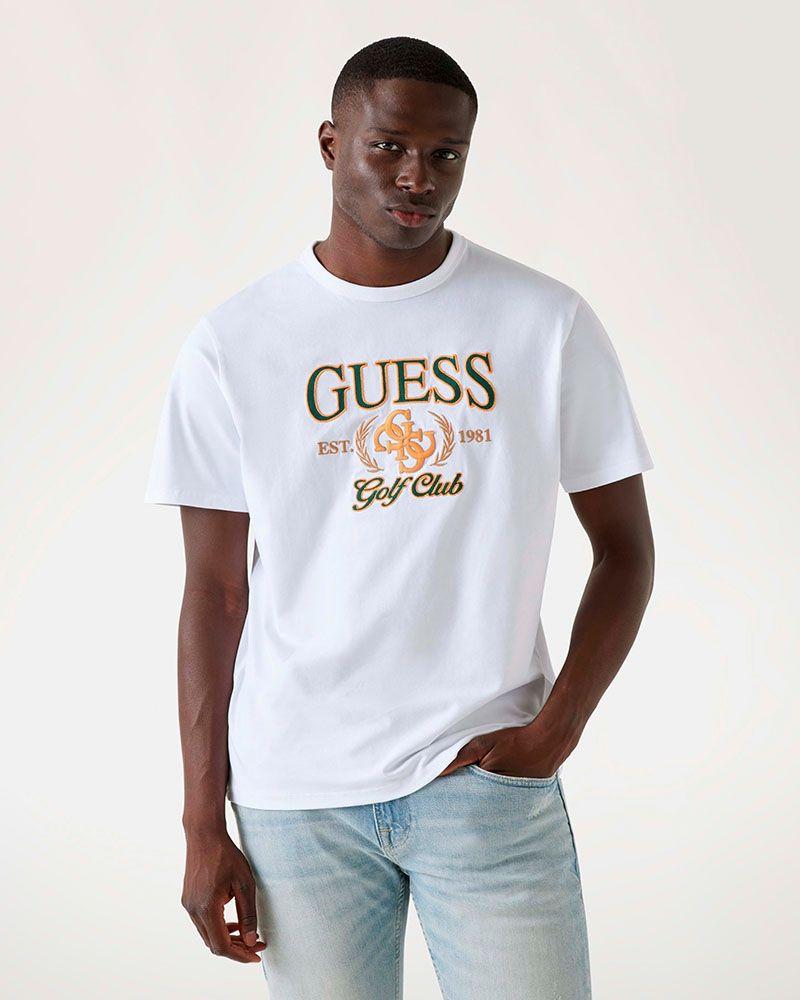 Polera Guess Mujer Ss Cn Guess 4G Tee Blanco-0