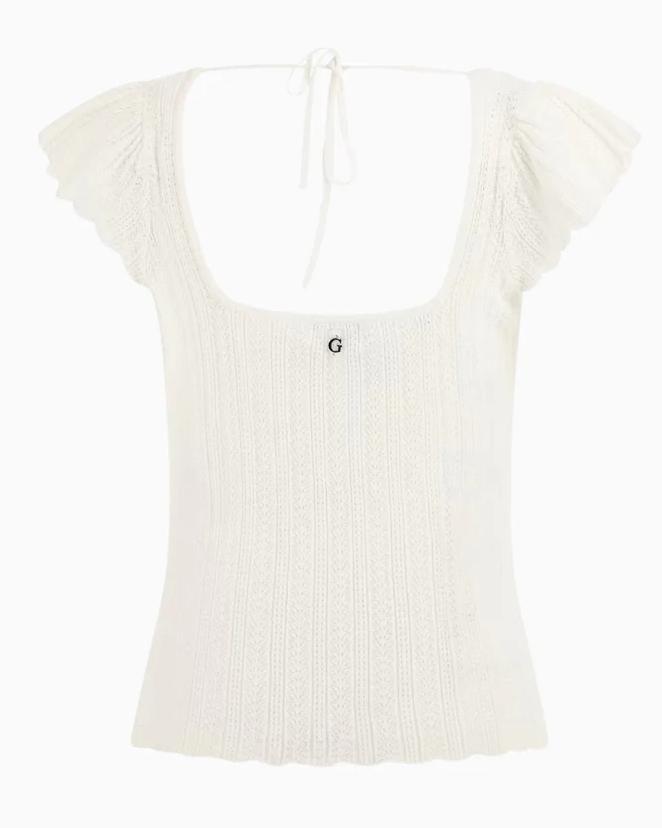 Polera Ss Sn Pointelle Laurel Swtr Blanco-2