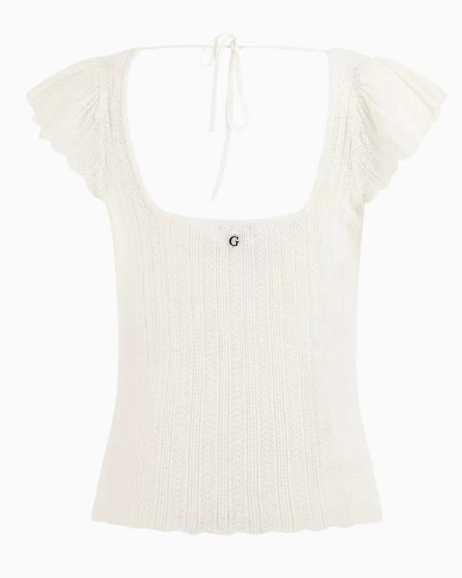 Polera Ss Sn Pointelle Laurel Swtr Blanco-3