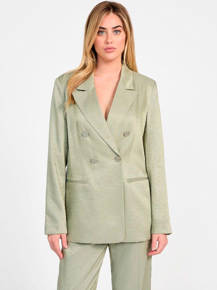 Chaqueta Guess Mujer Camille Perfect Blazer Verde-0