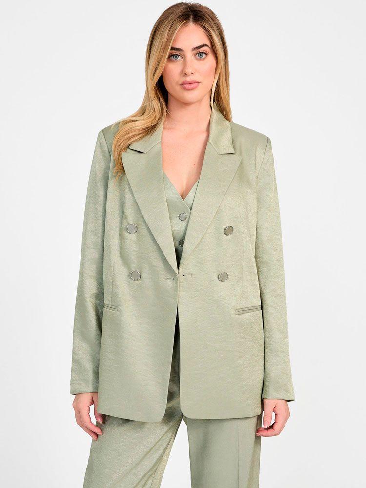 Chaqueta Guess Mujer Camille Perfect Blazer Verde-2