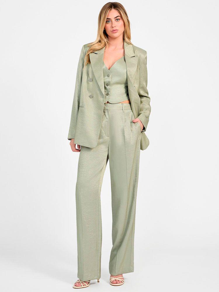 Chaqueta Guess Mujer Camille Perfect Blazer Verde-3