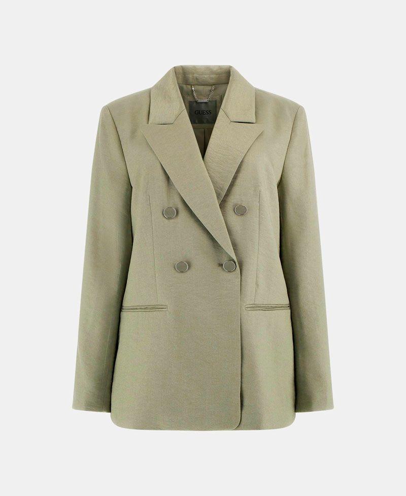 Chaqueta Guess Mujer Camille Perfect Blazer Verde-5