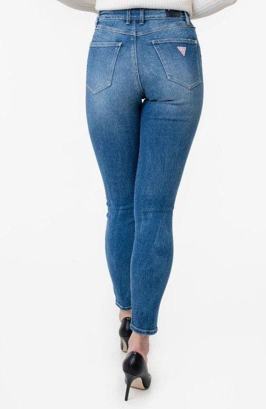 Jeans Guess Mujer Basic Denim Jeans Azul.-1