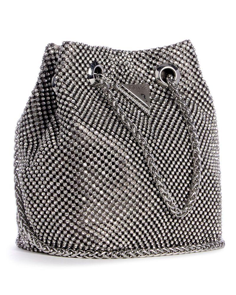 Cartera Guess Mujer Zalina Pouch Plateado-2