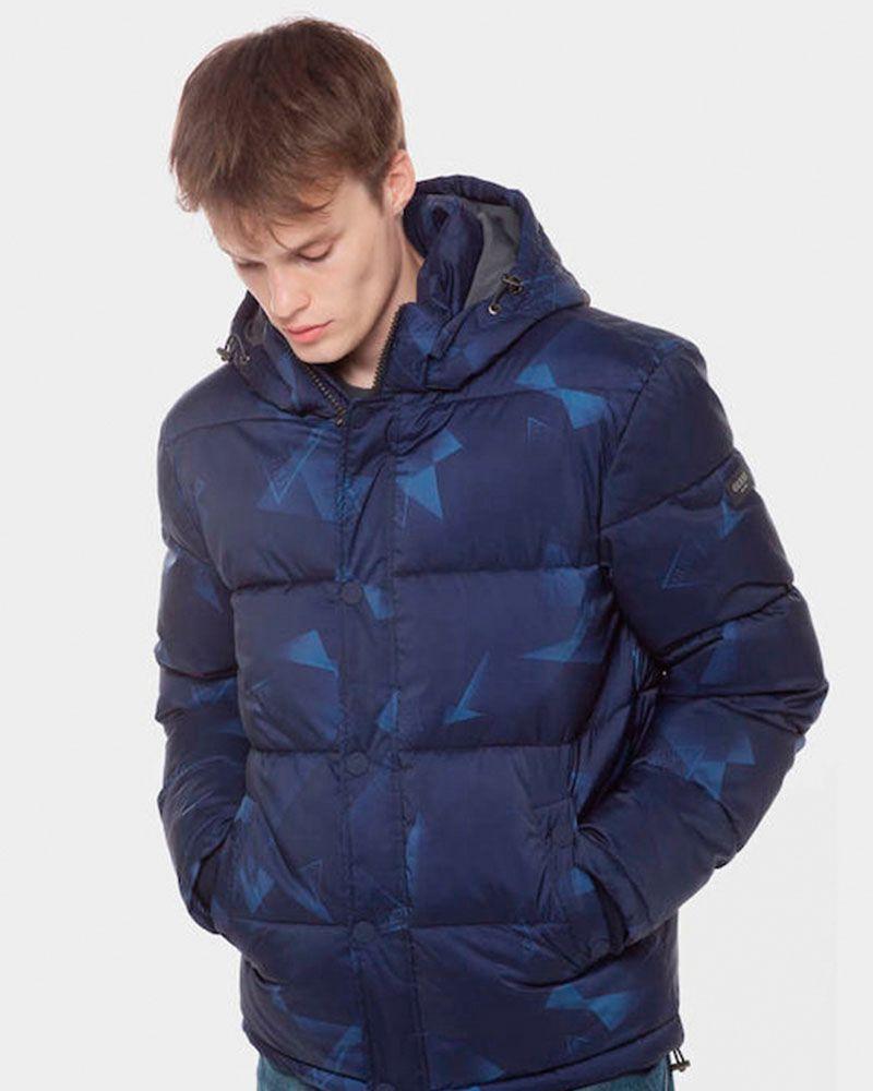 Chaqueta Guess Hombre Stretch Puffa Jacket Azul-0