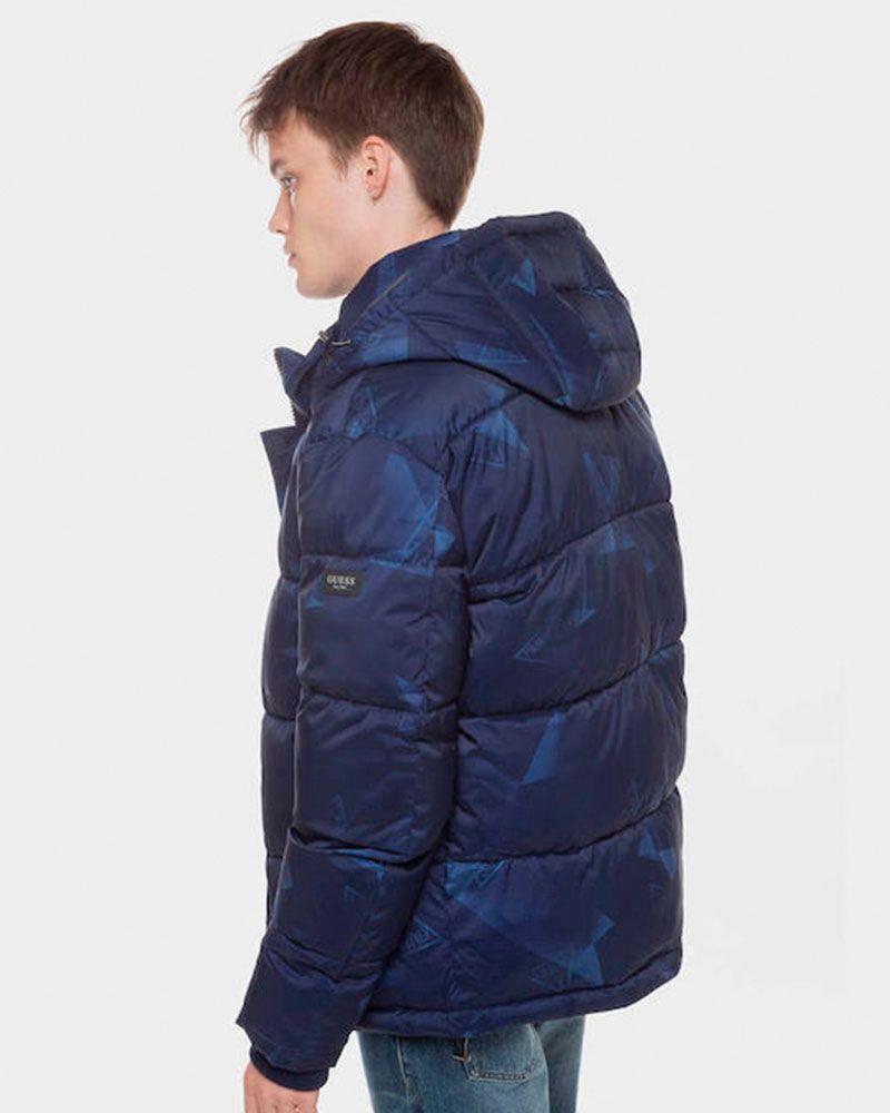 Chaqueta Guess Hombre Stretch Puffa Jacket Azul-2