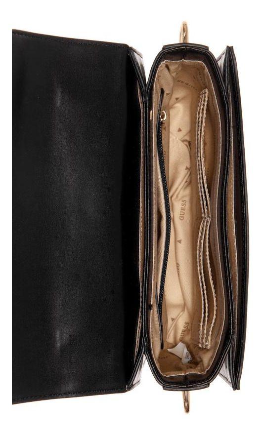 Cartera Guess Mujer Corina Top Handle Flap Negro-3