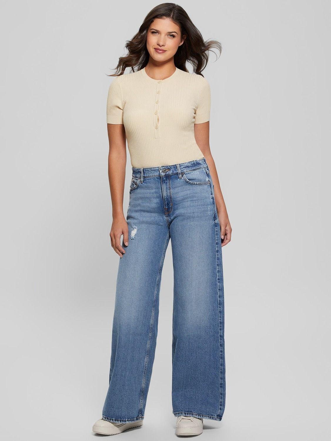 Polera Ss Anders Rib Henley Bodysuit-1
