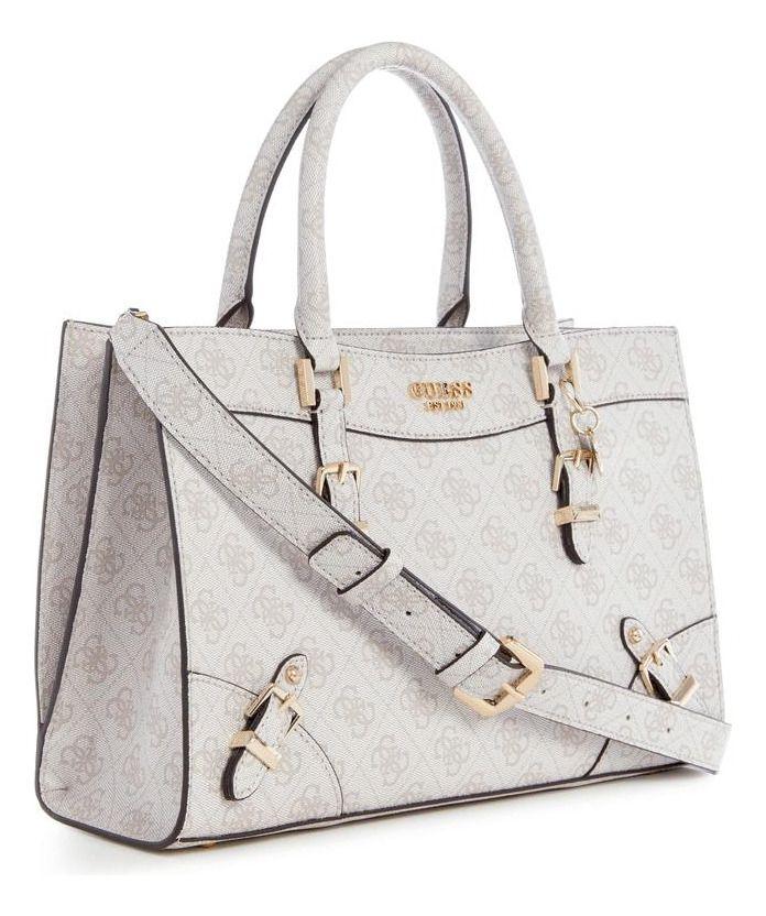 Cartera Guess Mujer Didi Society Satchel Crema-1
