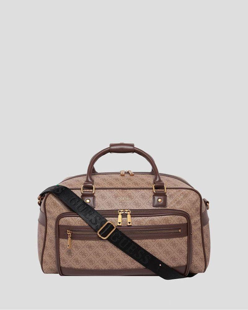Bolso Guess Hombre Keith Duffel Bag Café-0