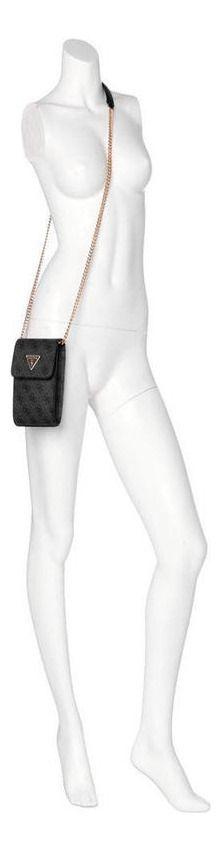 Mini Cartera Guess Mujer Noelle Flap Chit Chat Carbón-4