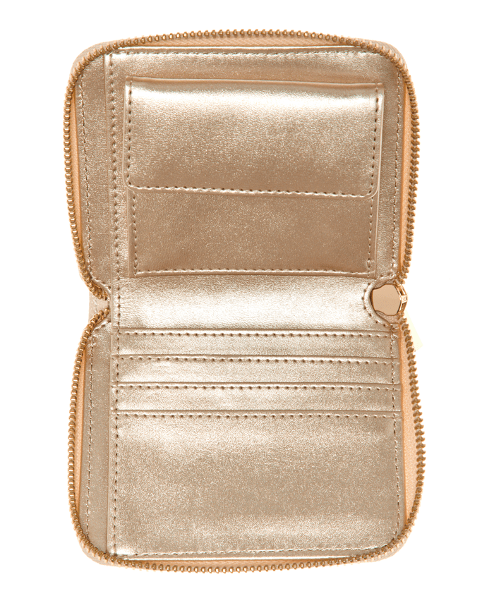 Billetera Guess Mujer Laurel Slg Small Zip Around Rosado-2