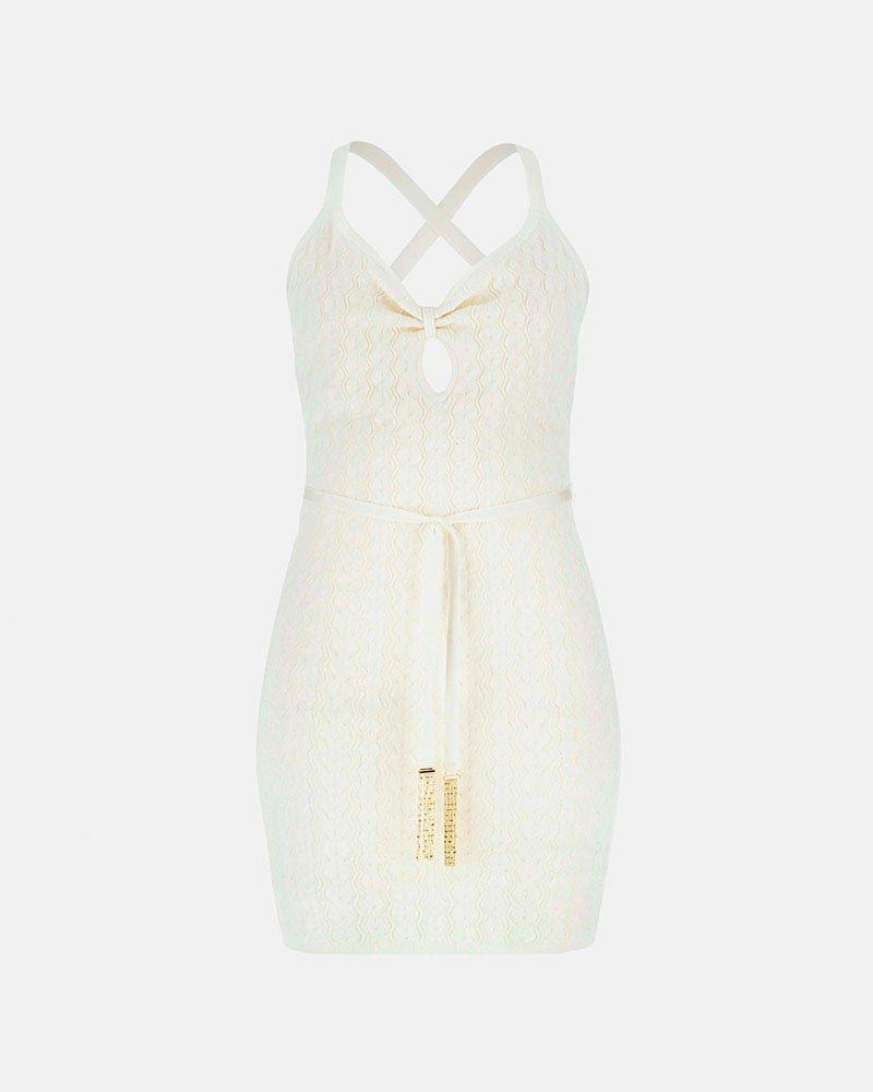 Vestido Sl Vn Cutout Silvie Mirage Drs Blanco-4