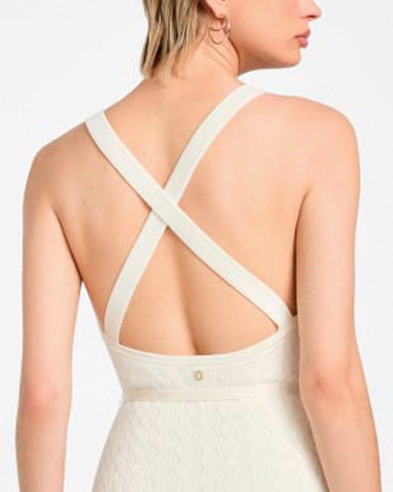 Vestido Sl Vn Cutout Silvie Mirage Drs Blanco-5