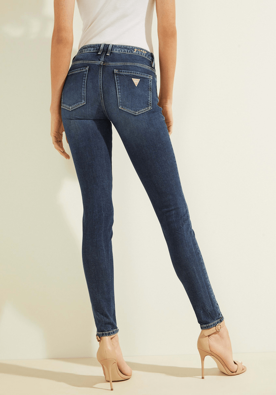 Jeans Guess Mujer Annette Button Azul-2