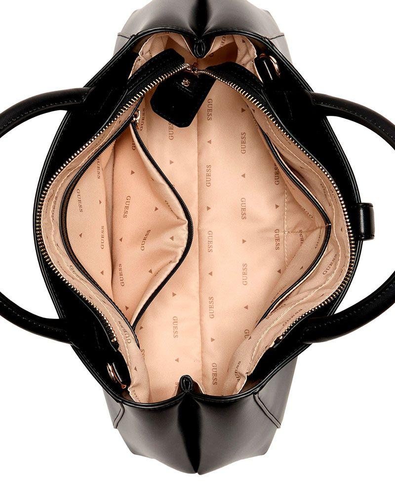 Cartera Guess Mujer Carrie Girlfriend Satchel Negro-3