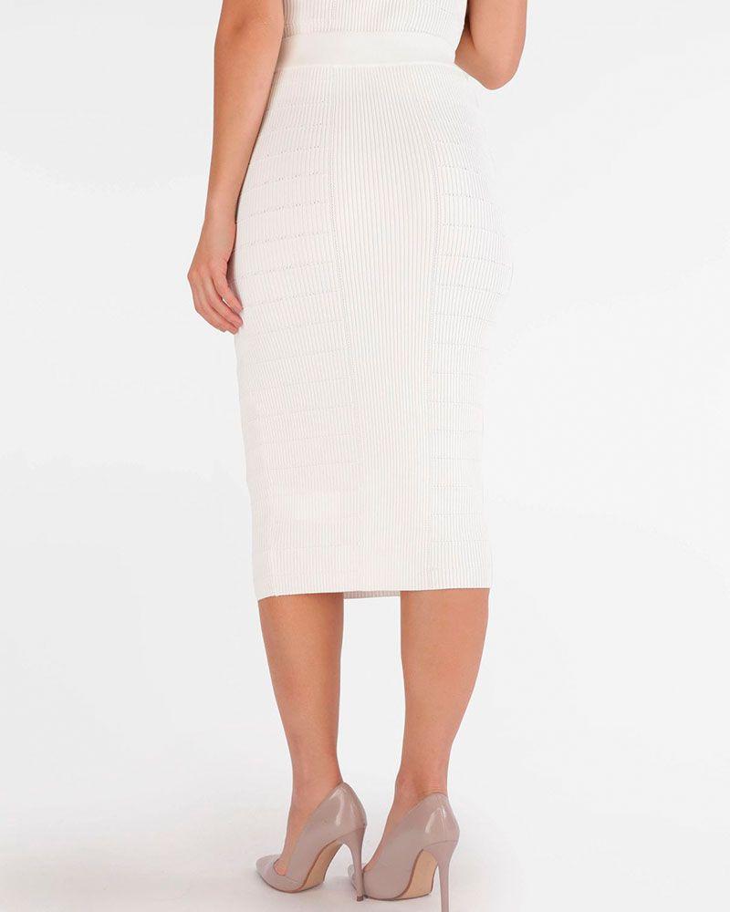 Falda Guess Mujer Evangeline Skirt Blanco-3