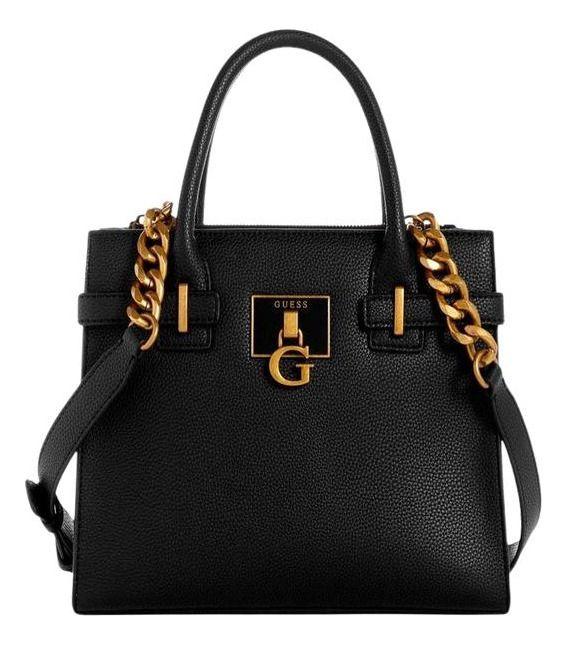 Cartera Guess Mujer Tabata Society Satchel Negro-0