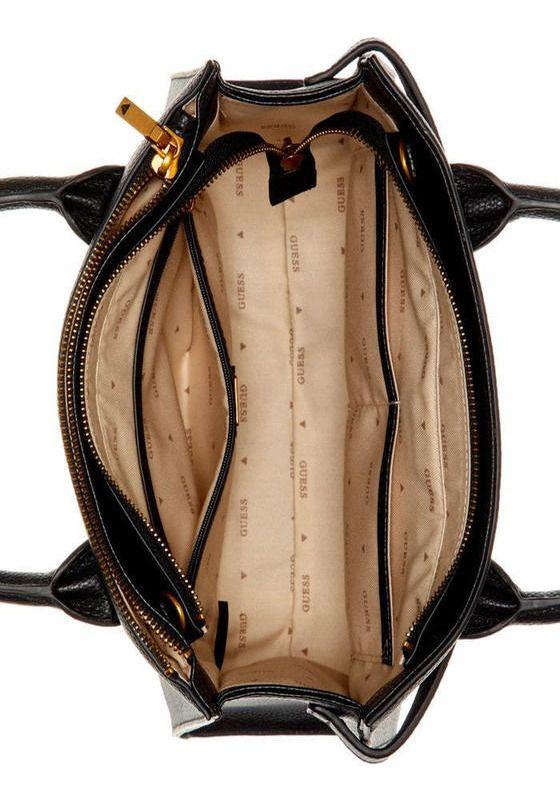 Cartera Guess Mujer Tabata Society Satchel Negro-3